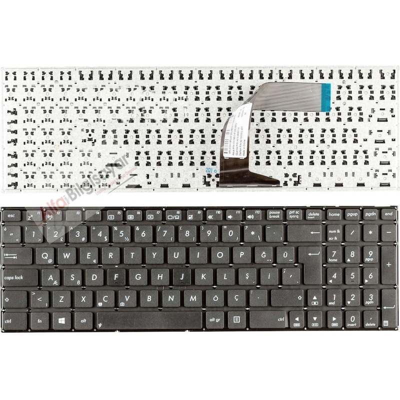 Alfabilgisayar Asus Uyumlu Aexj5a00010. Aexj5a01010. Aexj5r00110. Klavye Q-tr Tuş -1
