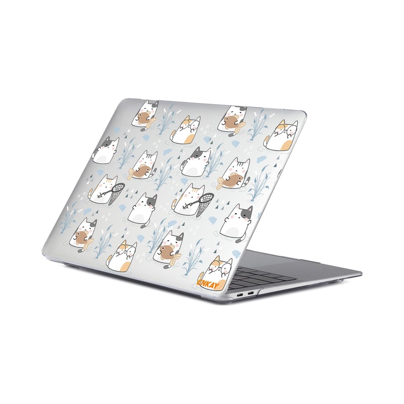 "Macbook Air 13"" A1932 /a2179 /a2337 Desenli Koruyucu Laptop Kılıf Sevimli Kediler" -1