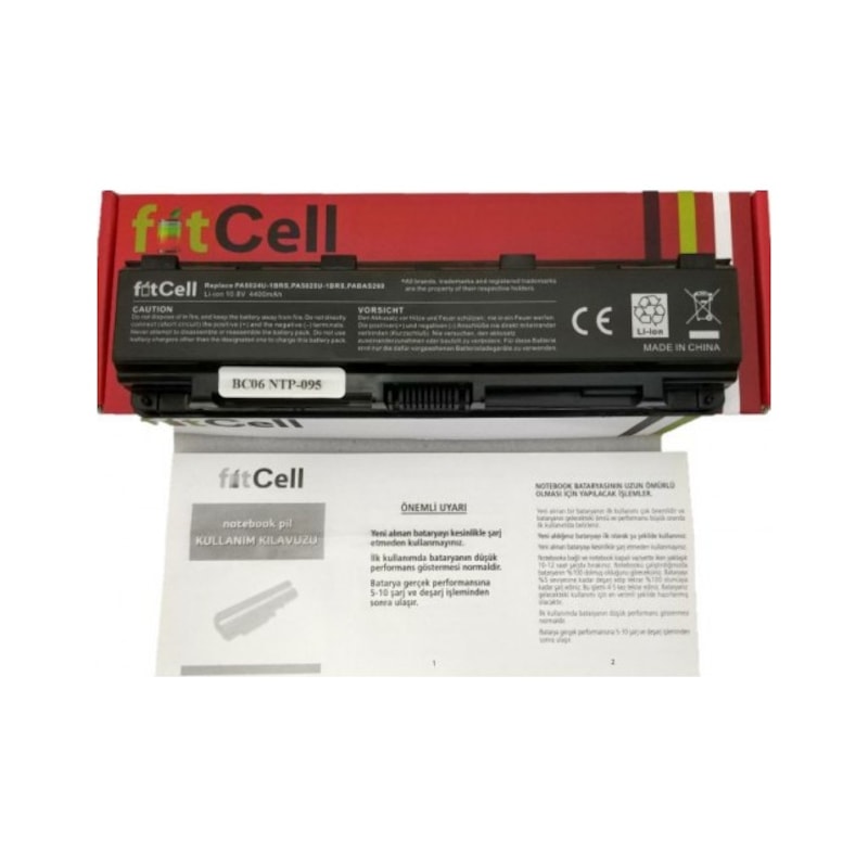 Fitcell Toshiba Satellite C855-14z Uyumlu Notebook Batarya - Pil -1