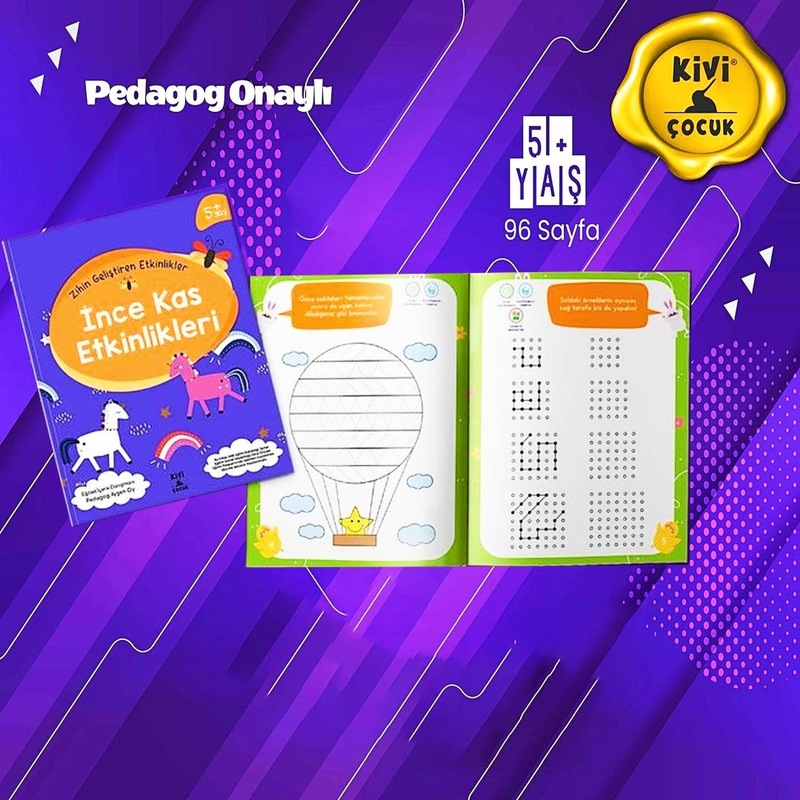 Kivi Çocuk 5+ Yaş Zihin Geliştiren Etkinlikler İnce Kas Etkinlikleri Ktp -1