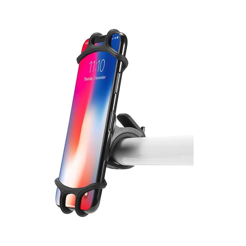 Ayarlanabilir Bisiklet Motosiklet Bebek Arabası Telefon Tutucu Silikon Aparat 4-6.5 I?nç Arası -1