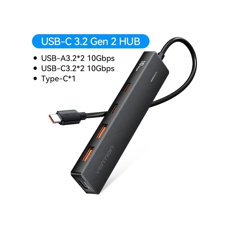 Vention Usb C Hub 10 Gbps Tip-c 3.2 Gen2 Usb Splitter Tip C Hub 4 Usb Bağlantı Usb-c 3.2 Gen2 C2 -1