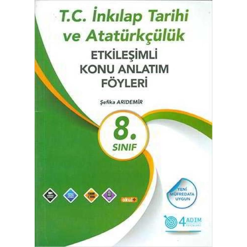 4 Adım 8. Sınıf T.c. İnkılap Tarihi Ve Atatürkçülük Etkileşimli Ko -1