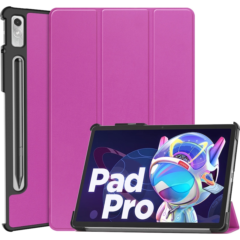 Lenovo Xiaoxin Pad Pro 2022 Folio Kılıf Çok Açılı Standlı İnce Tablet Kılıfı Mor -1