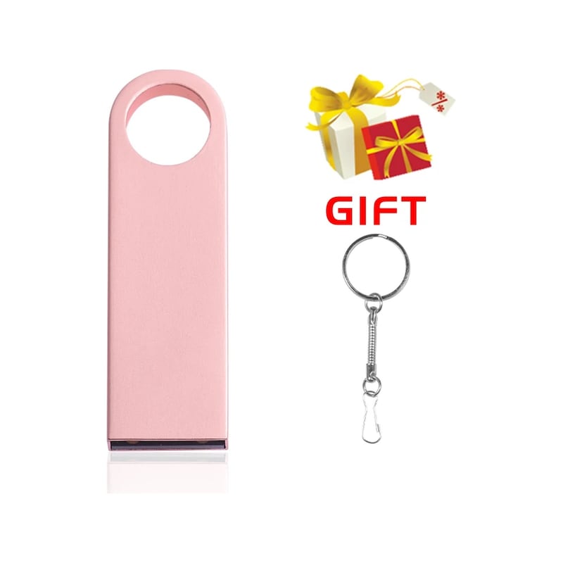 128gb Metal Usb Bellek - Renkli Taşınabilir Flash Sürücü Gri 16gb -1