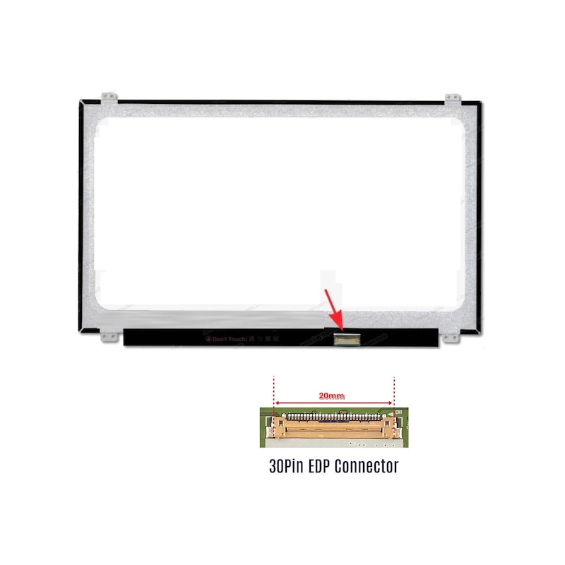 Dell Uyumlu Inspiron P51f (5551) Ekran 15.6 Slim 30 Pin 1366x768 -1