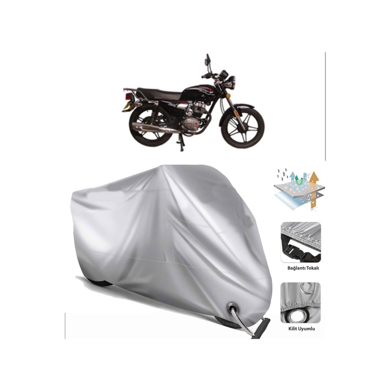 Lifan Lion 125 Motosiklet Brandası (bağlantı Ve Kilit Uyumlu) (457210629)-arka Çanta Uyumlu Branda-tokalı -1