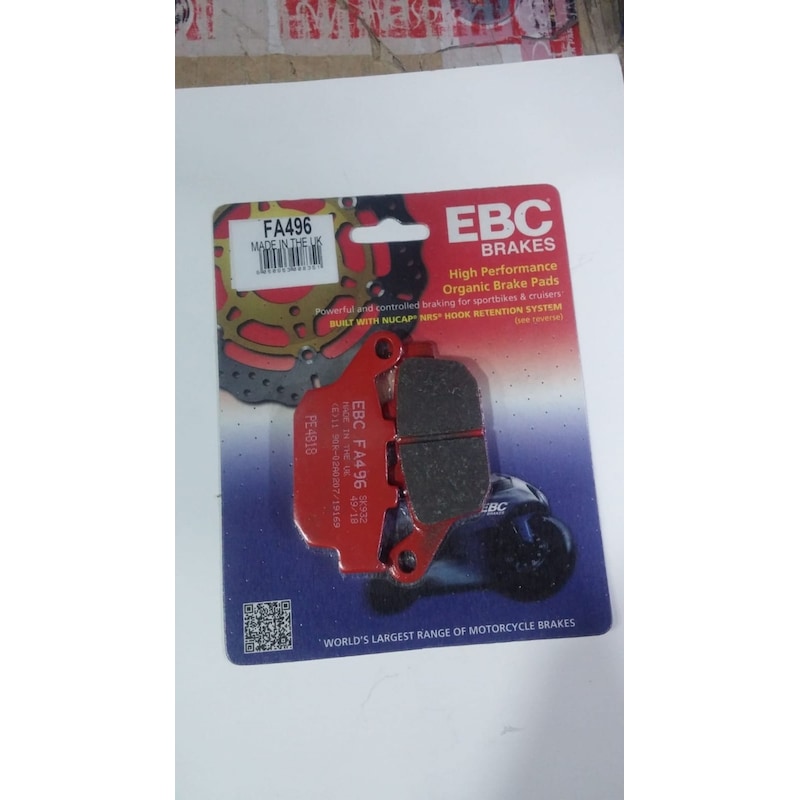 Ebc Fren Balatası Organik Fa496 2015-2017 Suzuki Gw 250f Arka Fre -1