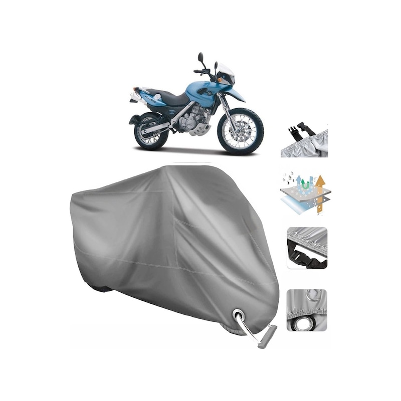 Bmw F 650 Vınleks Motor Brandası (bağlantı- Kilit Uyumlu)-arka Çanta Uyumlu Branda-tokalı -1