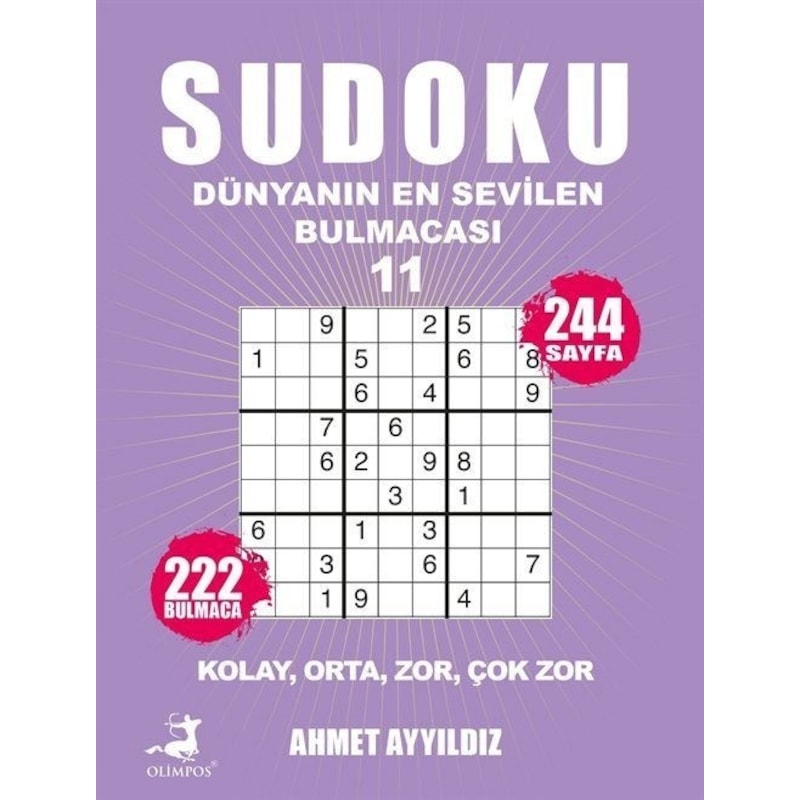 Sudoku - Dünyanın En Sevilen Bulmacası 11 - Ahmet Ayyıldız - Olimpos Yayınları -1