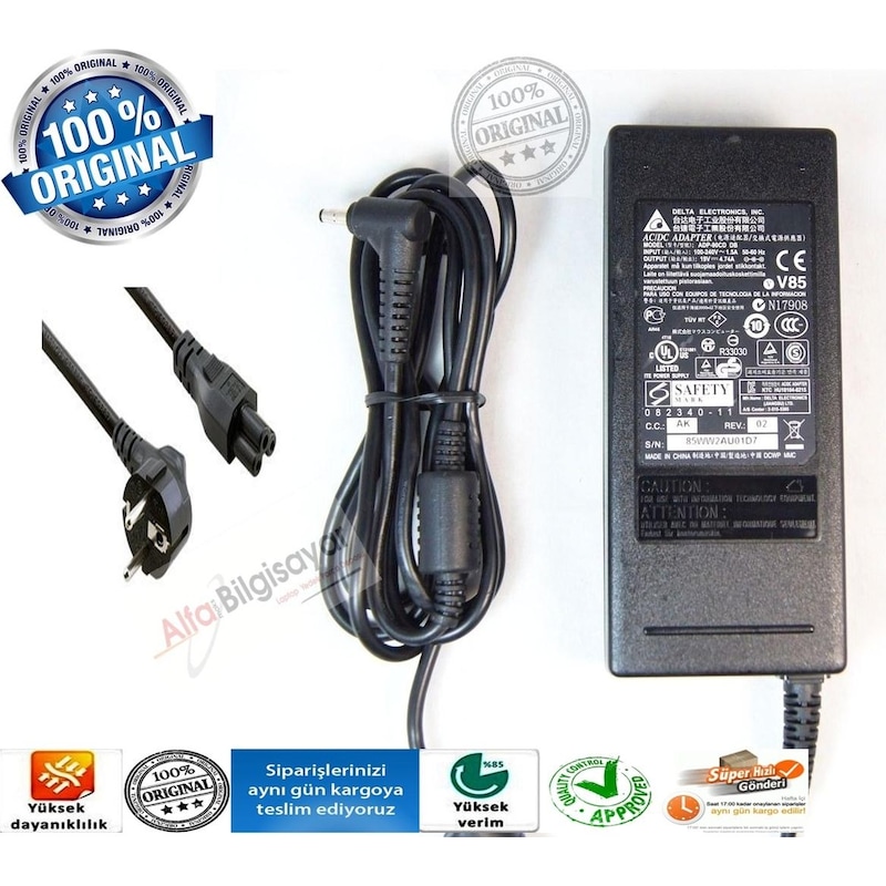 Alfabilgisayar Casper Uyumlu B14y Cba.3517-8c00v Adaptör Şarj Cihazı 19v Delta -1