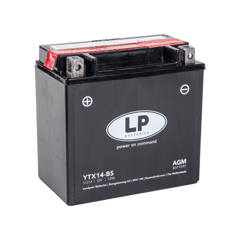 Lp Akü Ltx14-bs 12v12ah 1997-2003 Honda Vt 750 C Shadow -1
