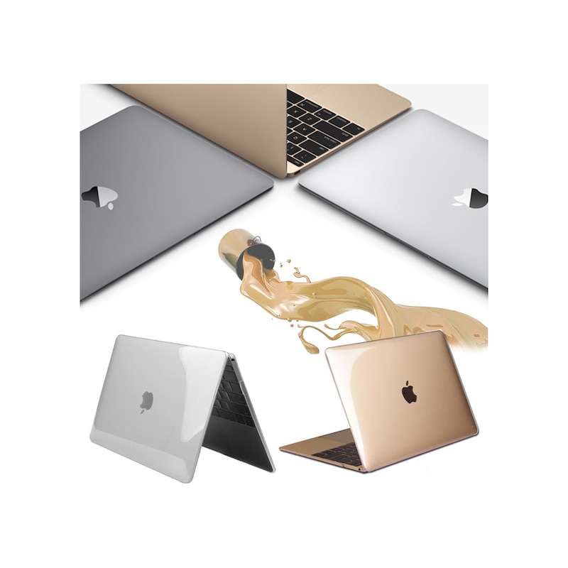 Macbook Uyumlu Ai̇r 11.6 A1465 A1370 Kılıf 2in1 Parlak Crystal -1
