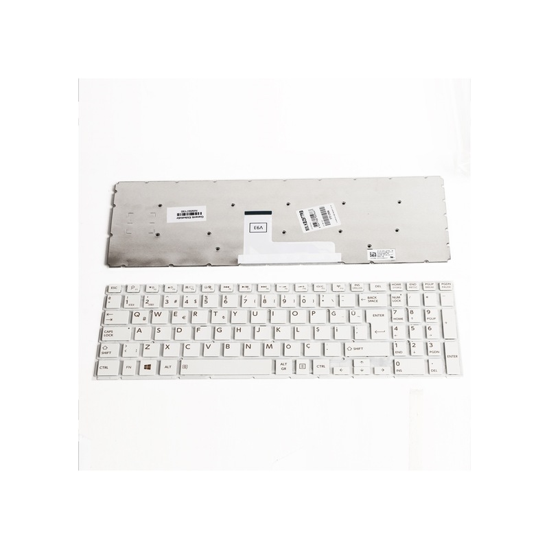 Toshiba Uyumlu C55-c Klavye Tuş Takımı Türkçe Beyaz -1
