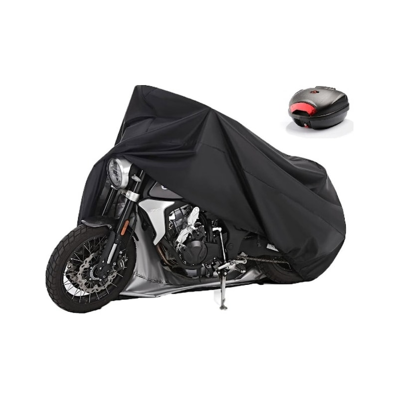 Honda Cbf 1000 Siyah Motosiklet Brandası Premium Ultra Kalın Arka Çanta Uyumlu -1