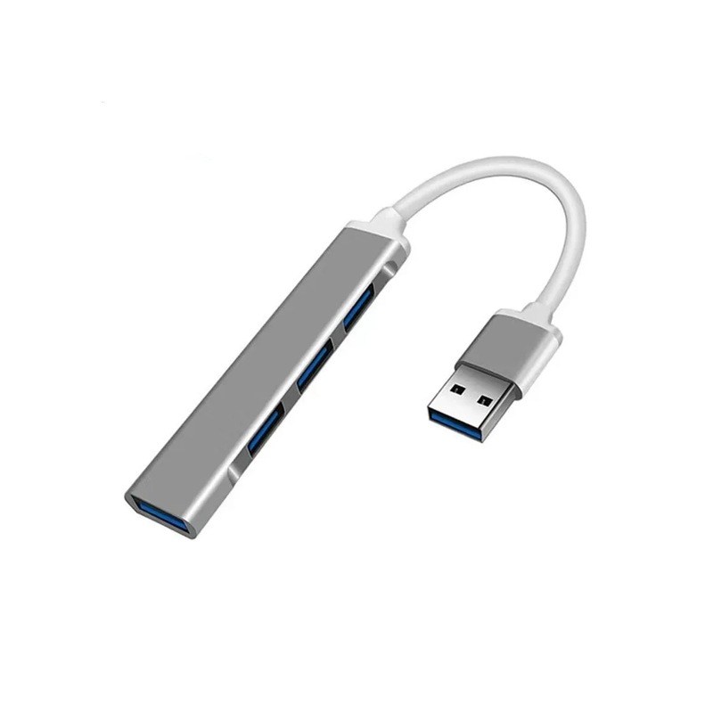 Tip C + Usb Hub Dock 3.0 Usb 3.0 2.0 Hub 4 Bağlantı Noktalı Çoklu Splitter Usb Gray -1
