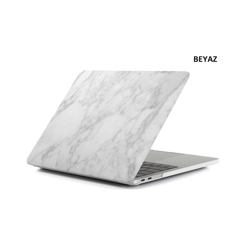 Macbook Pro Uyumlu 13 2016 A1706/a1708 Mermer Desenli Kılıf Kapak Sarı -1