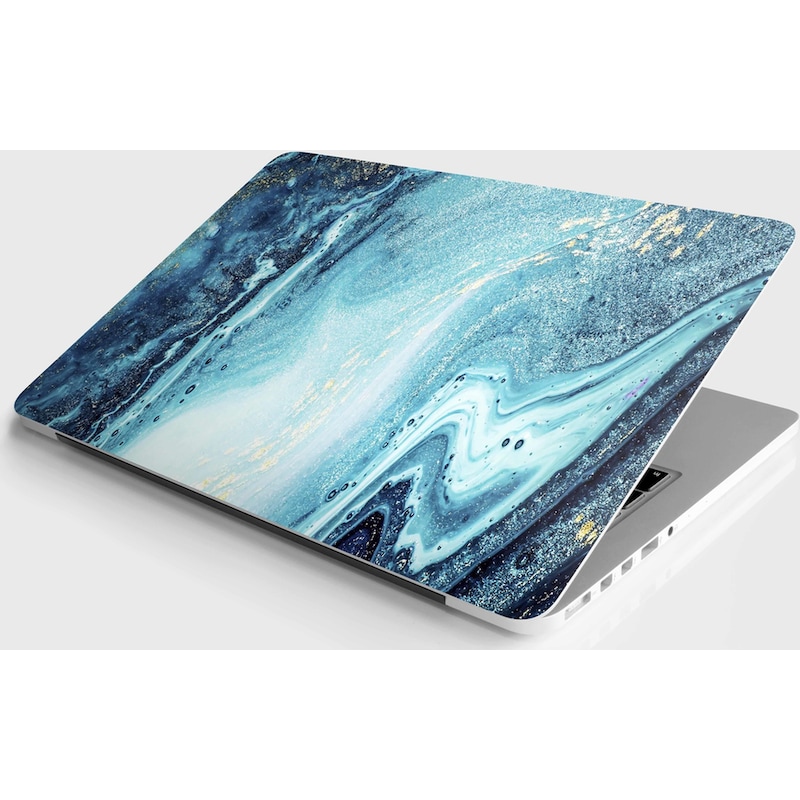 Laptop Sticker Notebook Bilgisayar Kaplama Etiketi Soyut Okyanus -1