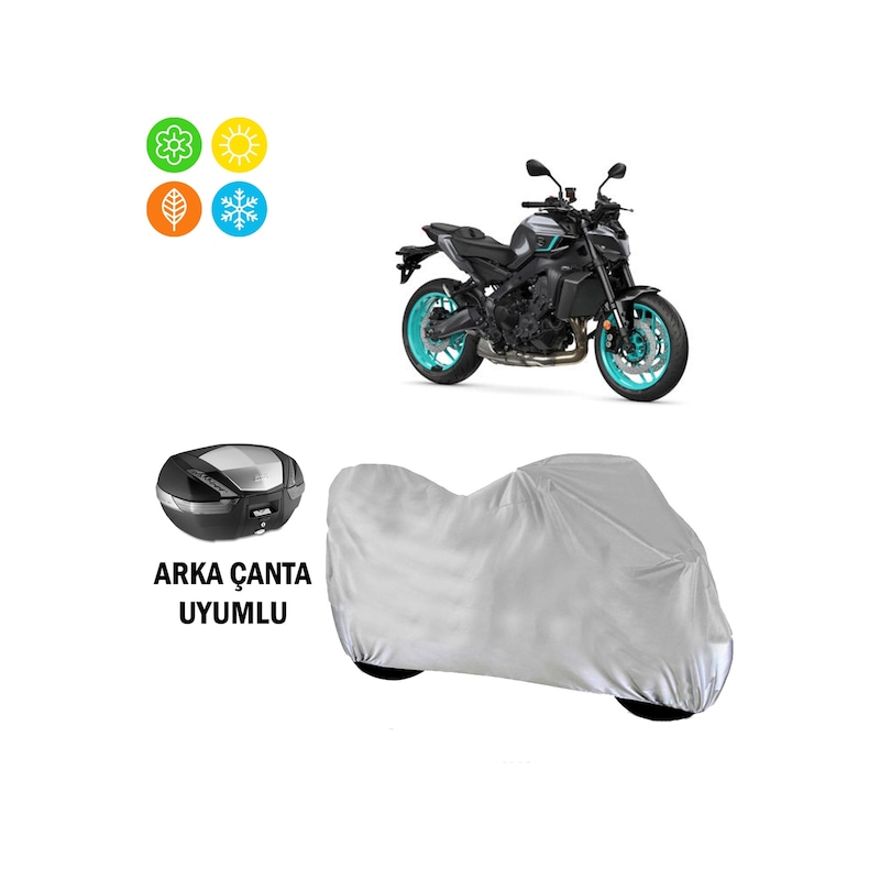 Yamaha Mt-09 2024 Model Branda Motosiklet Brandası Arka Çanta Uyumlu Arka Çanta Uyumlu -1