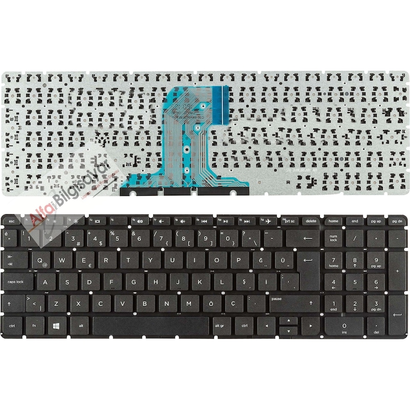 Alfabilgisayar Hp Uyumlu 15-ba000nt (w7s90ea) Klavye- Tuş Takımı Q-tr -1