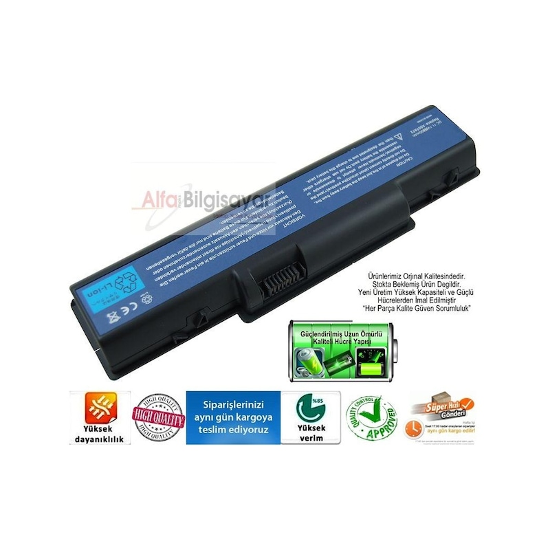 Alfabilgisayar Acer Uyumlu Aspire 5738g-663g32mn Batarya Güçlü Güvenli A+++ Pil -1