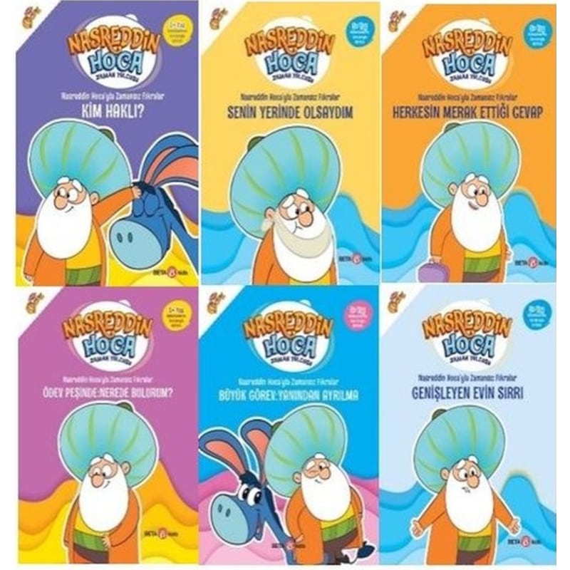 Nasreddin Hoca'yla Zamansız Fıkralar Serisi Seti - 6 Kitap Takım - Fatma Hazan Türkkol - Beta Kids -1