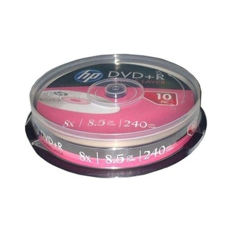 8.5gb Hp Dvd+r 8x 10lu -1