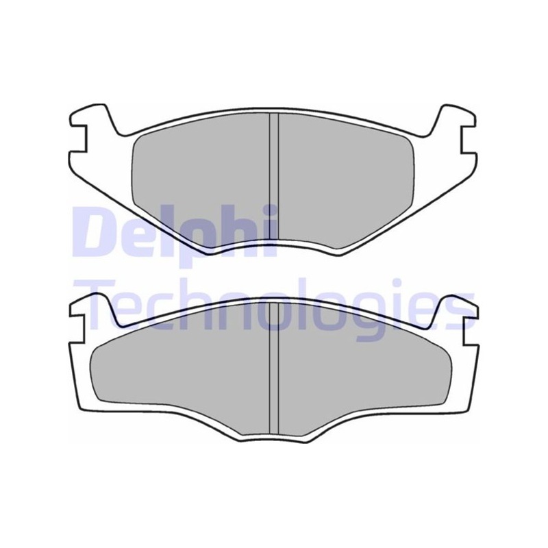 Delphı Fren Balatası On 137mm Golf Iı Jetta Passat 96-99 Oc01-delphi Lp420 -1