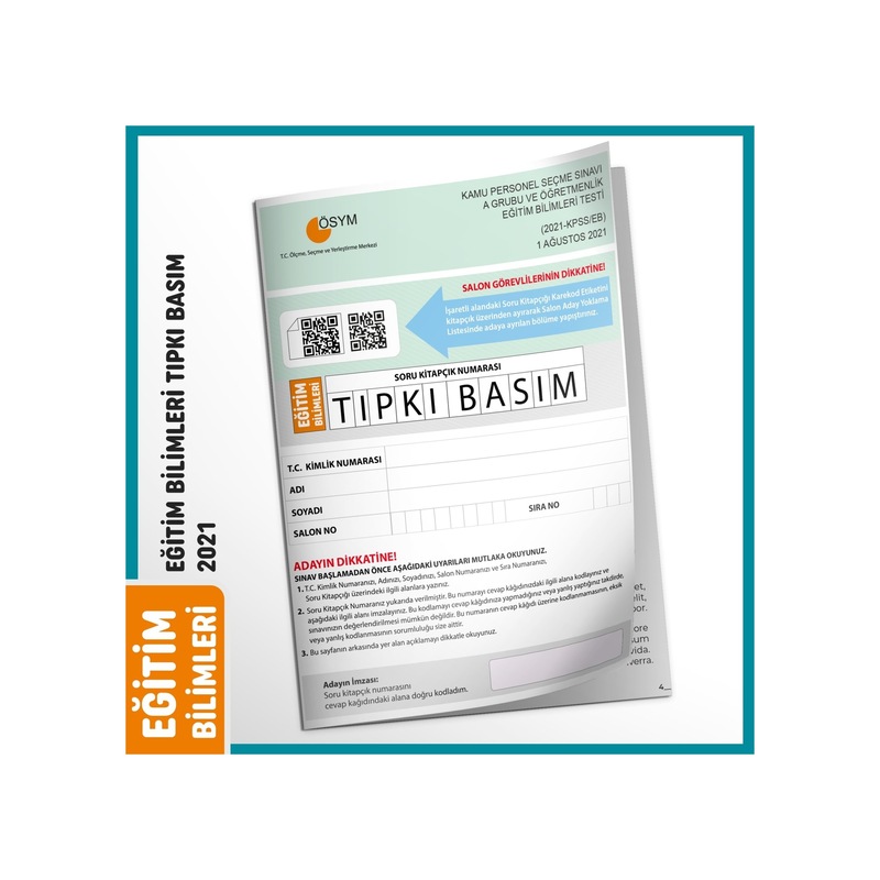 Eği̇ti̇m B. 2021 Ösym Tıpkı Basım Tg Dijital Ç. Çıkmış S. - 1