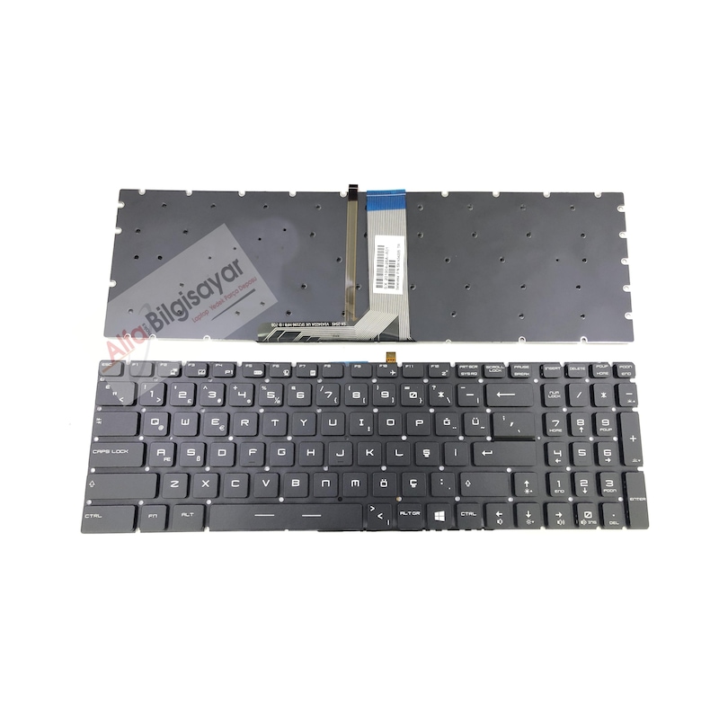 Msi Uyumlu Ms-16j5 (pe60) Klavye Işıklı Rgb Tuş Takımı -1