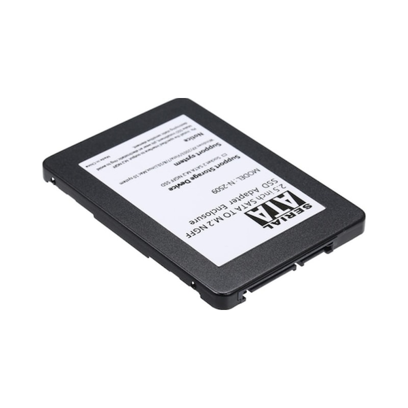 Qyouth Yükseklik Ssd'den Ssd Springsun Siyah Sata Ngff Muhafazası Metal M.2 Kartı Adaptör 7mm 22pin 2280 2.5'' Ga -1