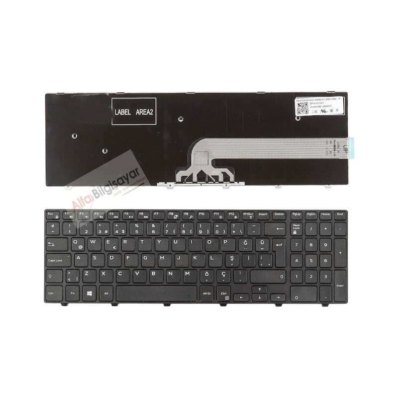Alfabilgisayar Dell Uyumlu Inspiron 15-7559. 17-5748. 17-5749 Klavye Laptop Tuş Takımı -1