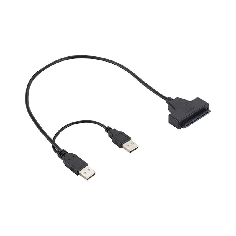 22pin-usb 2-5 İnç Sata Sabit Disk Veri Kablosu Usb2.0-sata 7+15 Adaptör Kablosu -1