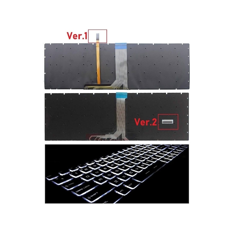 Msı Gs73- Gs73 8rf Stealth- Gs73vr Notebook Klavye Ver.1 - Siyah - Tr - Backlit -1