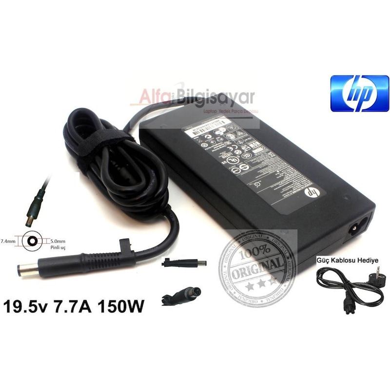 Alfabilgisayar Hp Uyumlu Pavilion Dv6-6b01et- Dv6-6b01st Hp Uyumlu Şarj Cihazı Adaptör -1