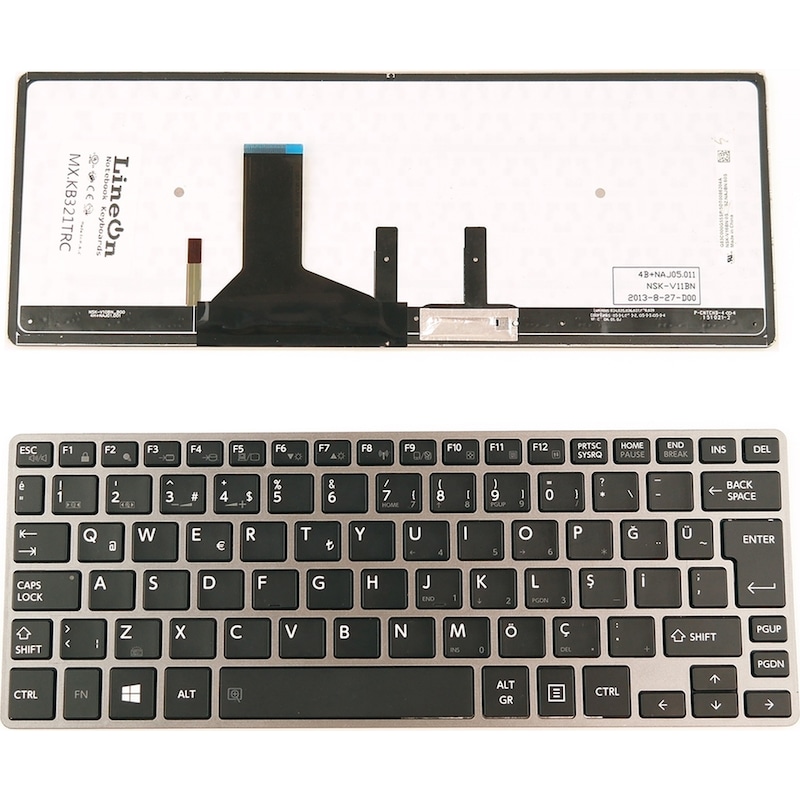 Toshiba Uyumlu Portege Z30-a-1hr Notebook Klavye -1