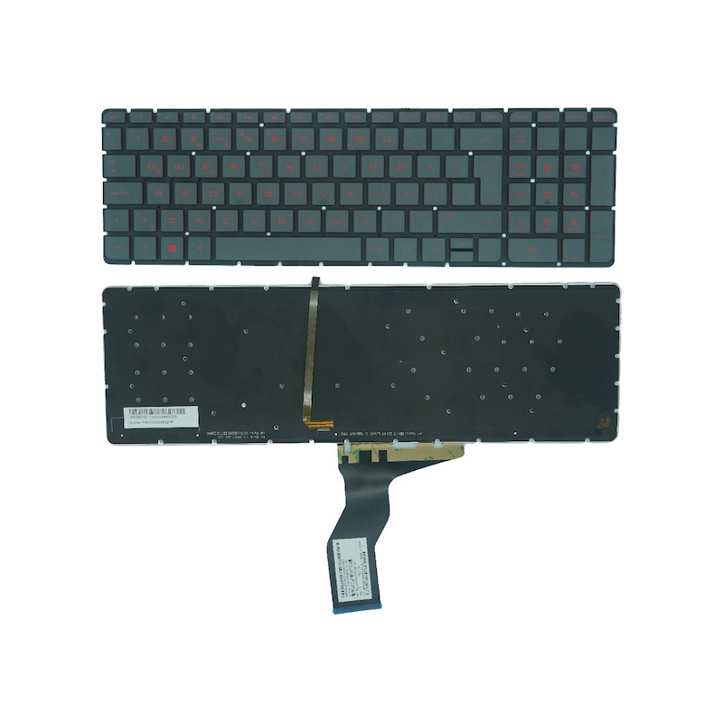 Hp Uyumlu Pavilion 17-g001nt Klavye Tuş Takımı Kırmızı Tuş Tr Q Siyah Di -1