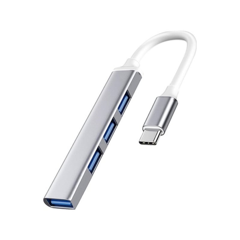 Microcase Type-c To Usb 3.0 4 Port Çoklayıcı Hub Aluminyum Slim K -1