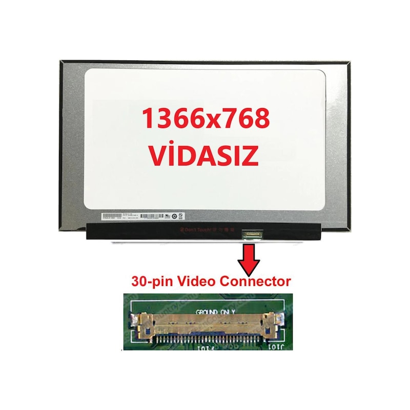 Asus Uyumlu F512ua Ekran 15.6 Slim 30 Pin Vidasız -1