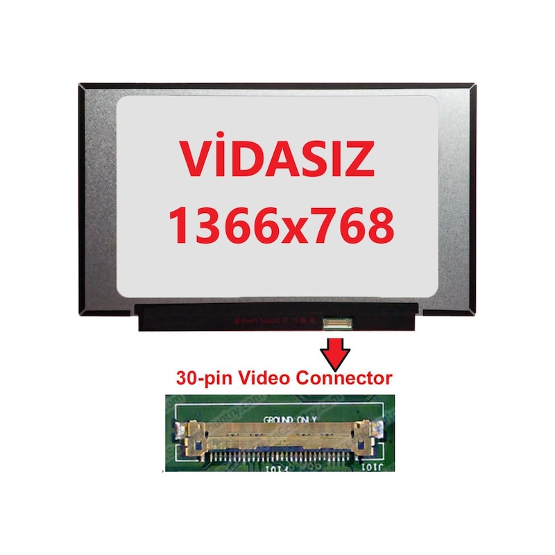 Hp Uyumlu Pavilion 14-ce3005nt Ekran Lcd Ekran 14 Slim 30 Pin Panel -1