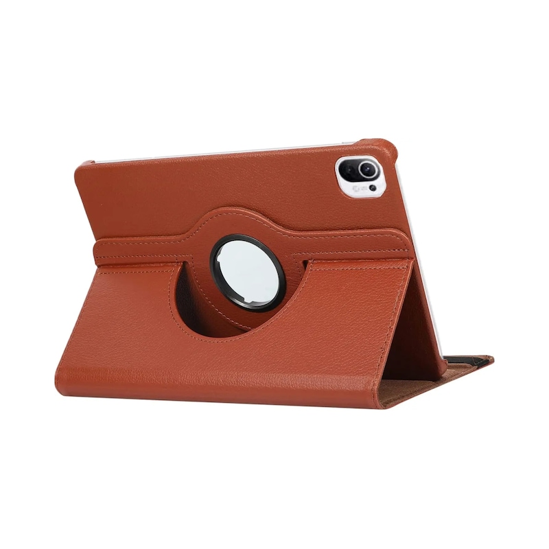"360 Derece Dönen Kılıf Xiaomi Redmi Pad Se 11 ""10.6"" Kapak Mi Pad 5 6 Pro 11 Brown Mi Pad 5 Pro 11 Arka Kapak Brown" -1