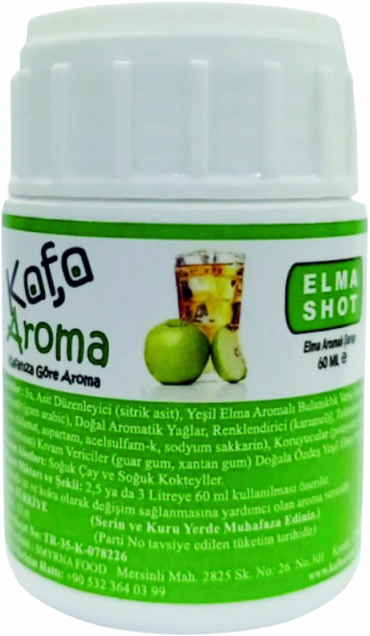 Kafa Aroma Votka Likör Aroma Kiti Elma Shot 60 ML