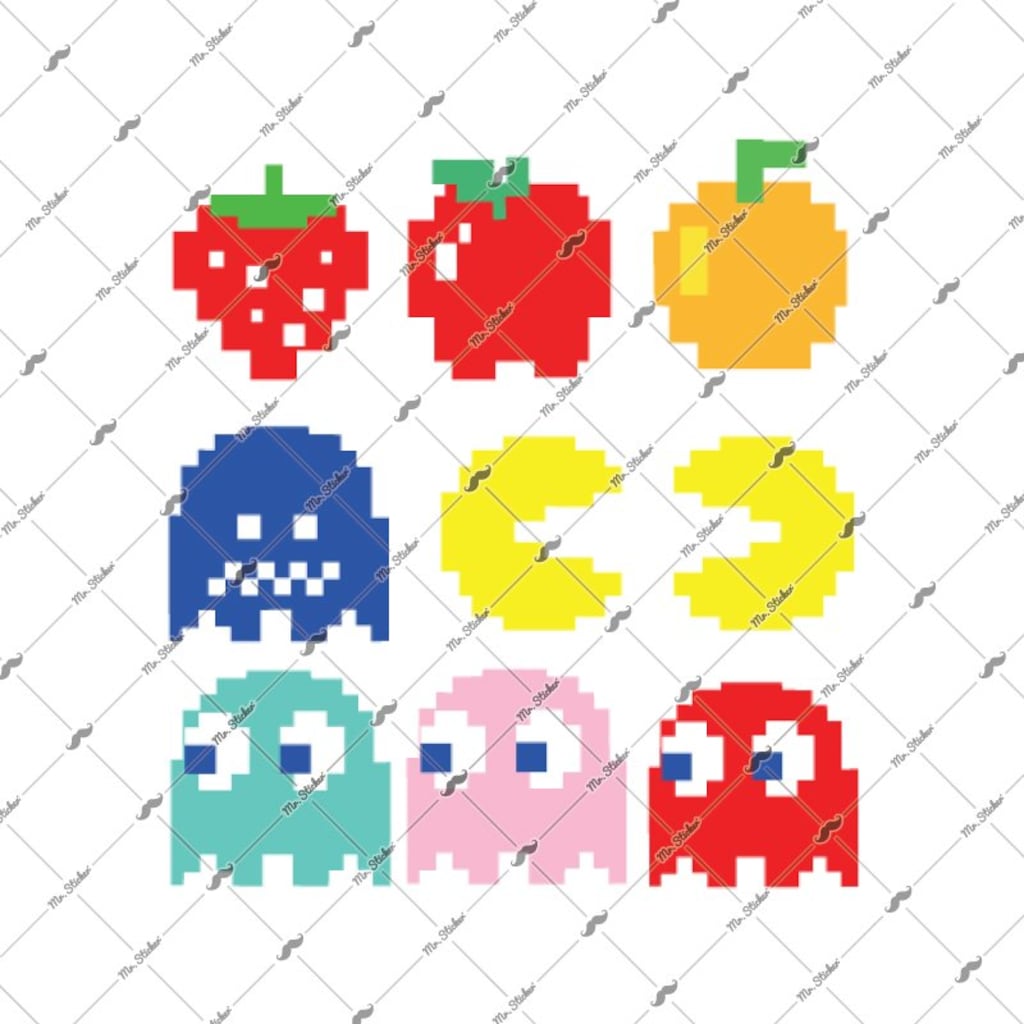 Msl101 Pacman Sticker Seti