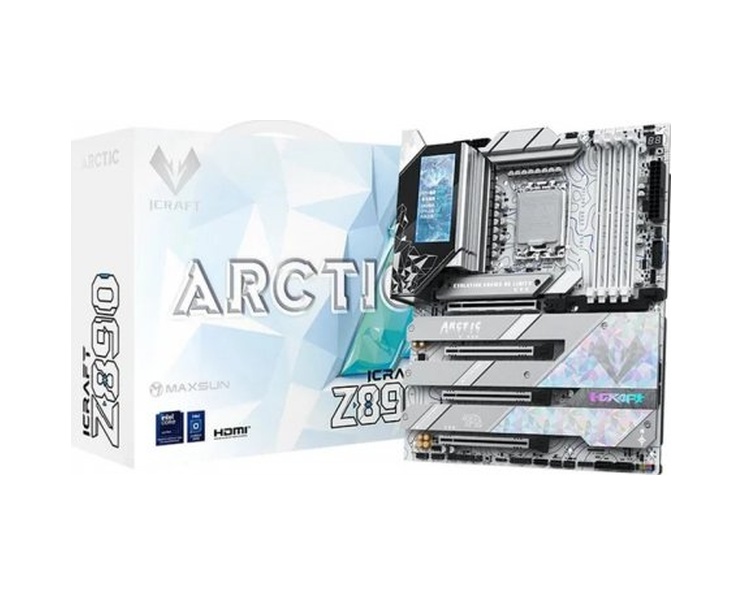 Maxsun Termınator Z890-a Wıfı 8800 Oc Dp Hdmı M.2 Atx Beyaz Ddr5 1851pın Anakart