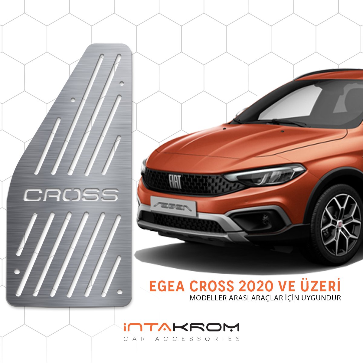 Fiat Egea Cross Krom Ayak Dinlendirme Pedalı - 2020 Ve Üzeri