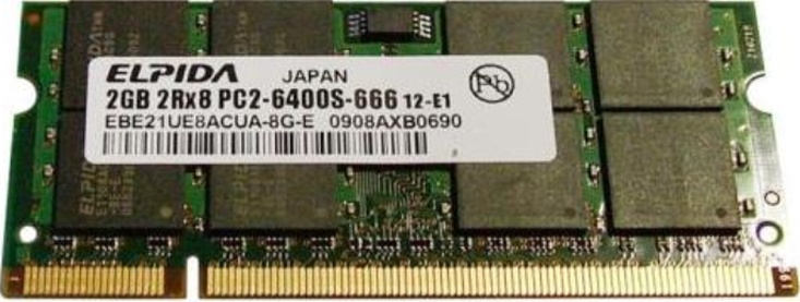 Elpida EBE21UE8ACUA-8G-E 2 GB DDR2 800 MHz CL6 Ram