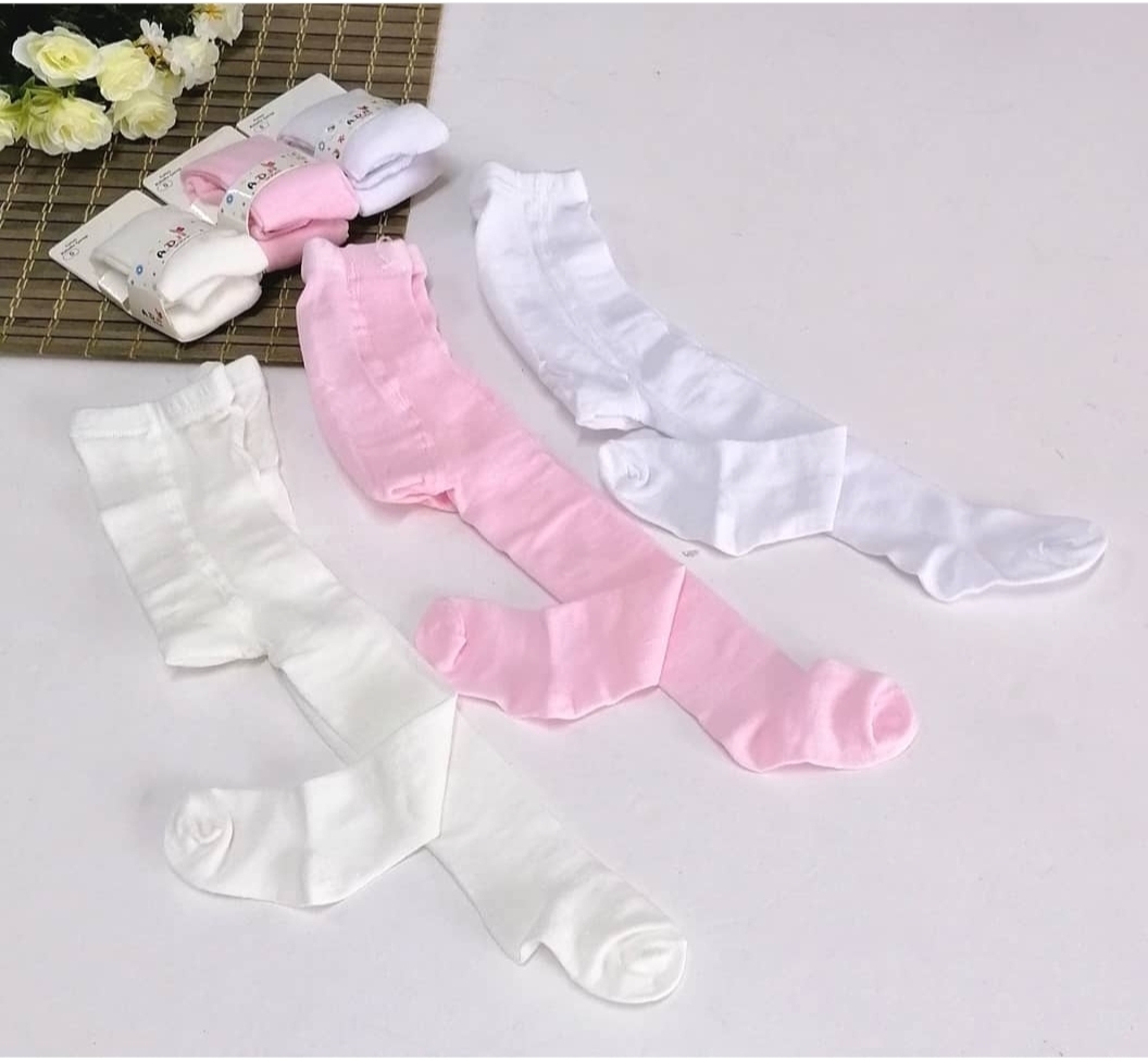 Aykor Tekstil Pamuku Bebek Külotlu Çorap 3 Adet