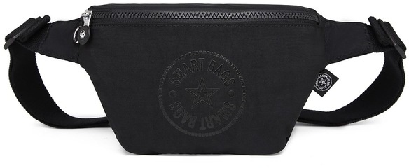 Smart Bags 3099 Krınkle Kumaş Bel Çantası (Siyah) Siyah