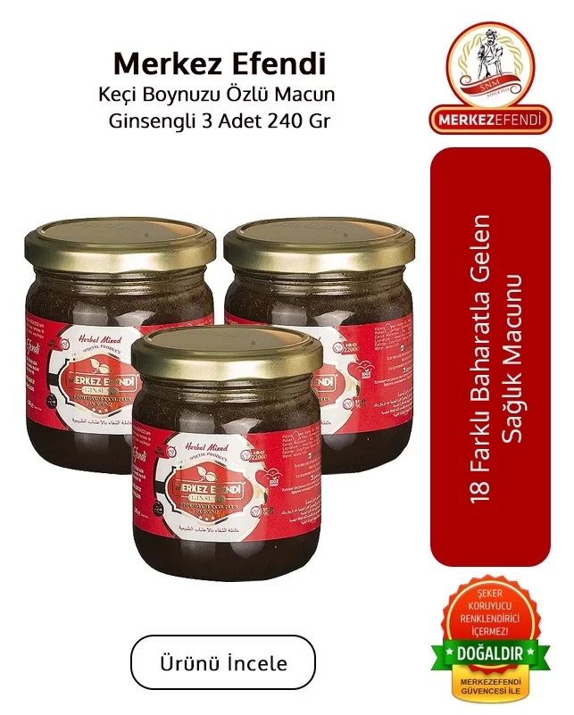 Şifa Sağlık Ginseng 3 Adet 240 Gr Mesir Macunu