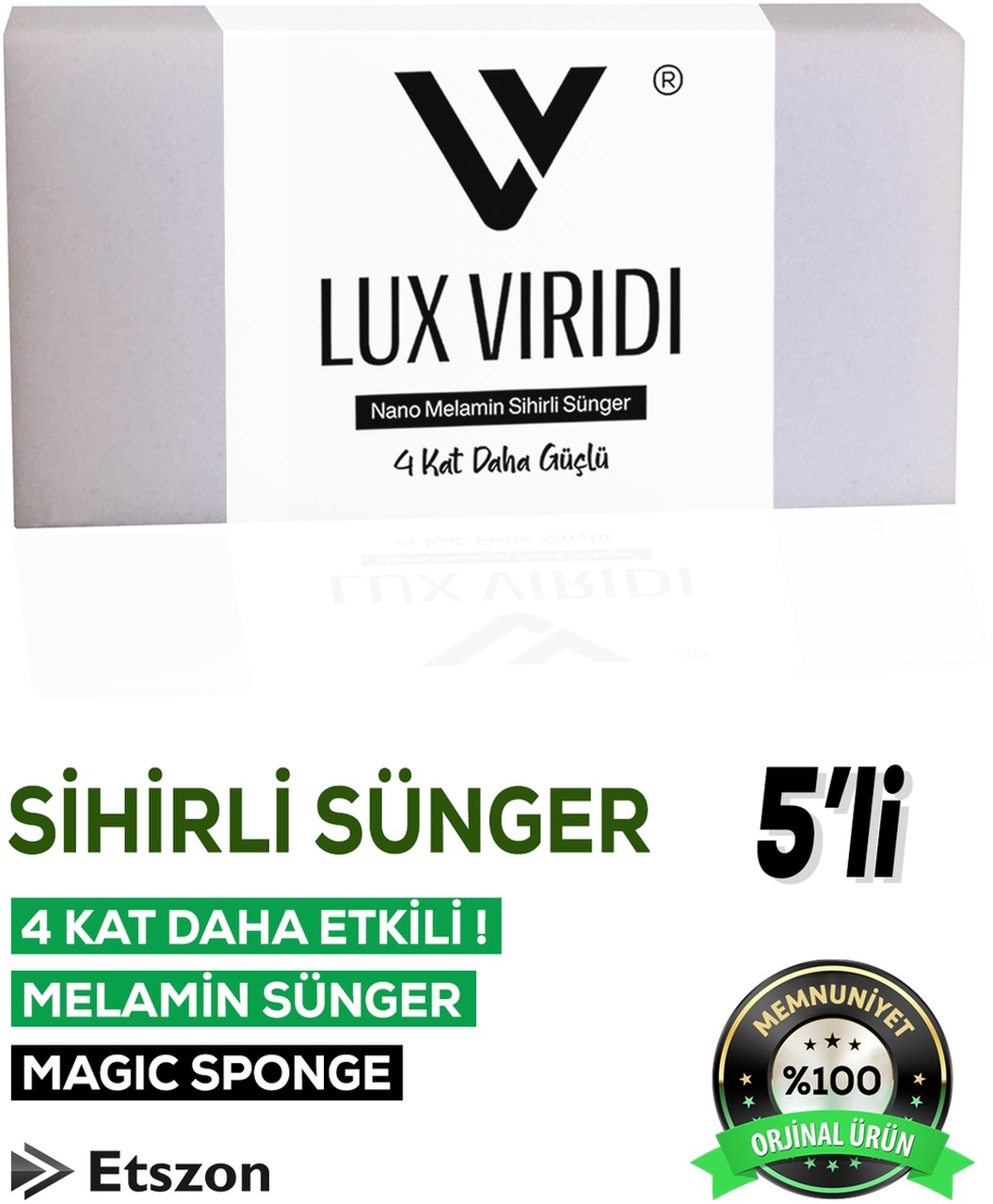 Lux Viridi Sihirli Sünger Magic Sponge 3405 5'li